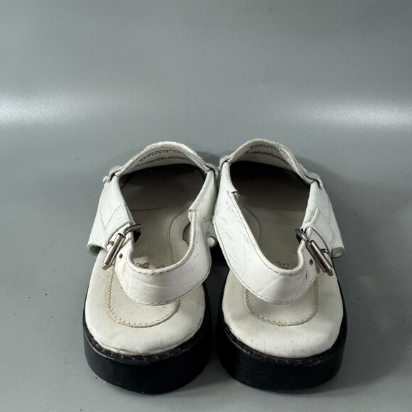 G.H. Bass & Co. Womens Whitney White Croco Emboss Loafers Shoes Size 10 M - Picture 6 of 14